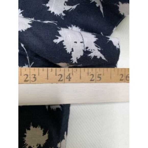 Perry Ellis Men's Dandelion Print Linen Short Sleeve Button-Down Shirt, XXLarge - Picture 5 of 9